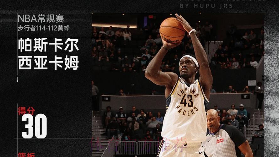 西亚卡姆30分 步行者战胜黄蜂